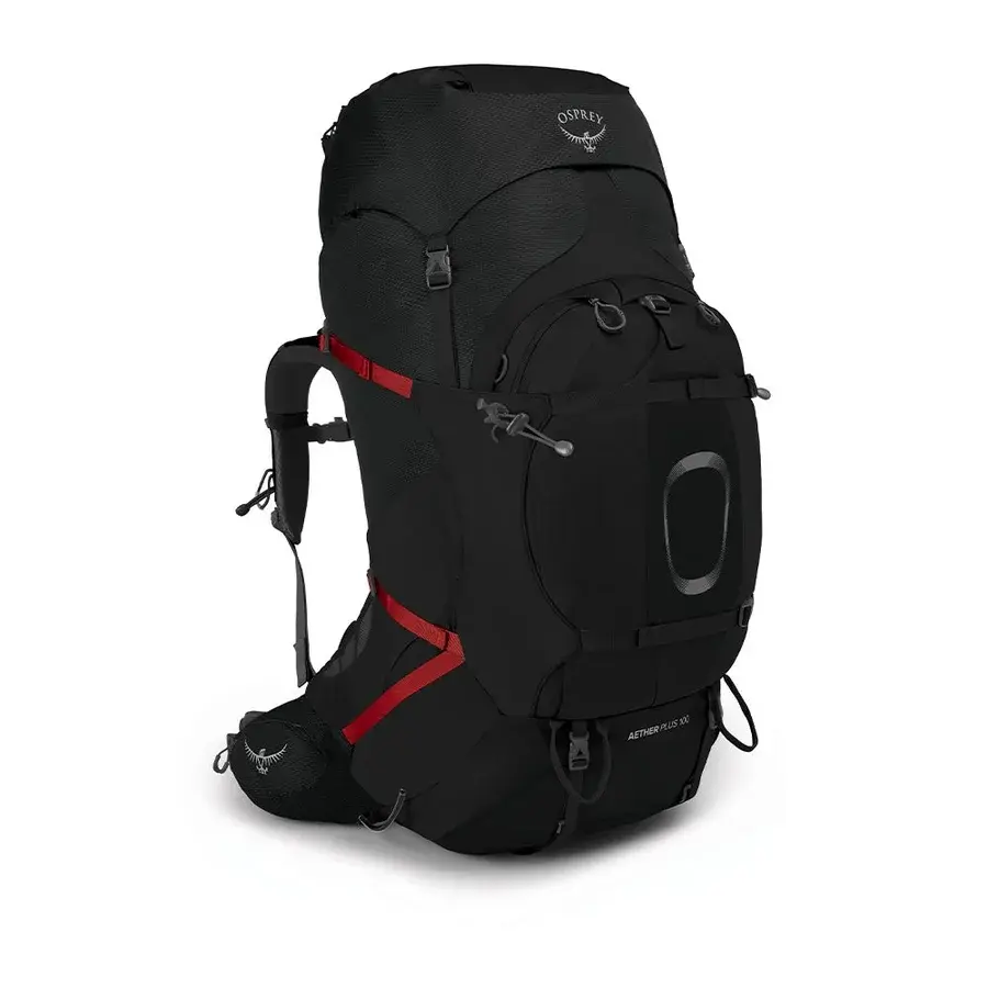Osprey Aether Plus 100 tursekk til herre i sort farge