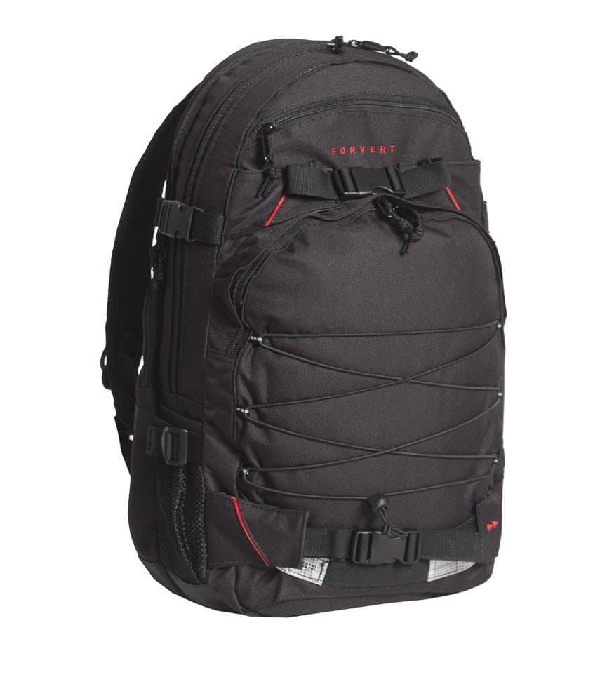 Svart Forvert Laptop Louis Backpack 25L sett forfra
