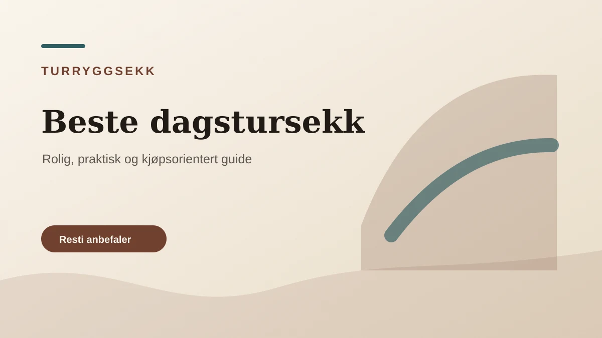 Beste dagstursekk illustrert som turryggsekk hos Ryggsekkoversikt